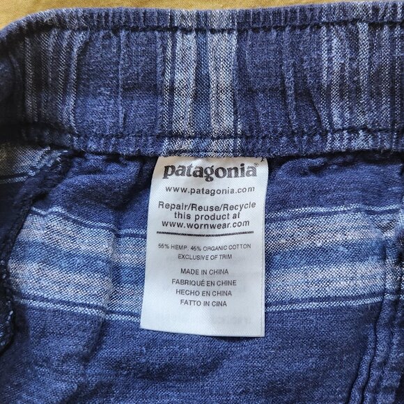 Patagonia Island Hemp Baggies - Tarkine Stripe Blue - Picture 6 of 7